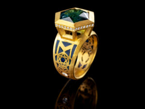 SALOMONS RING 940er Gold